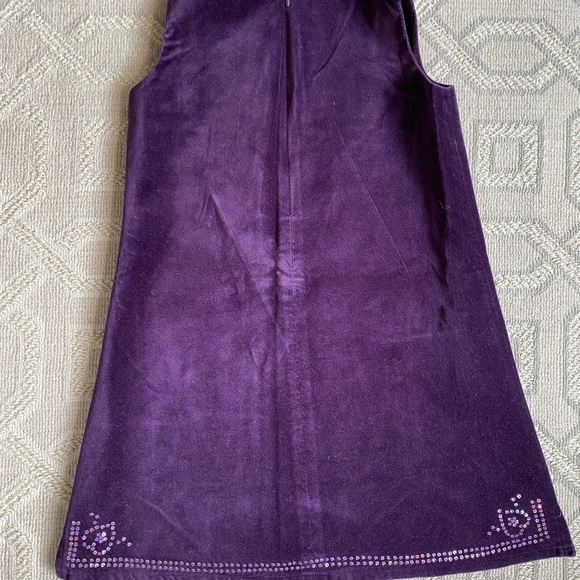 Vintage Zig Zag Velvet Dress Sz 5/6 - Picture 3 of 8